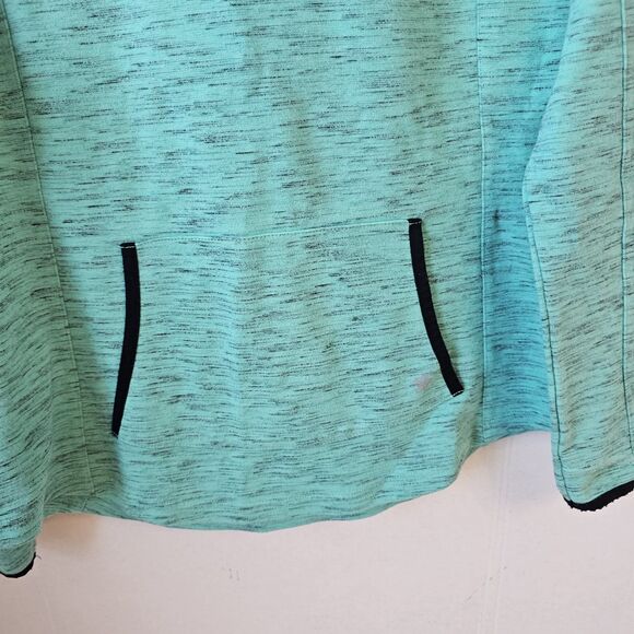 Tek Gear Green Pullover Long Sleeve Hood Sweatshirt Sz Med Athleisure Soft R564 - Picture 2 of 8